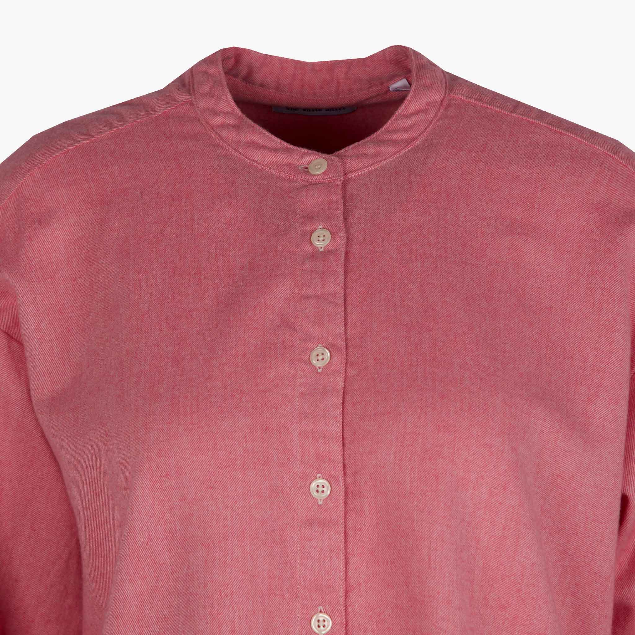 The white Shirt Hemdbluse Flanell | pink
