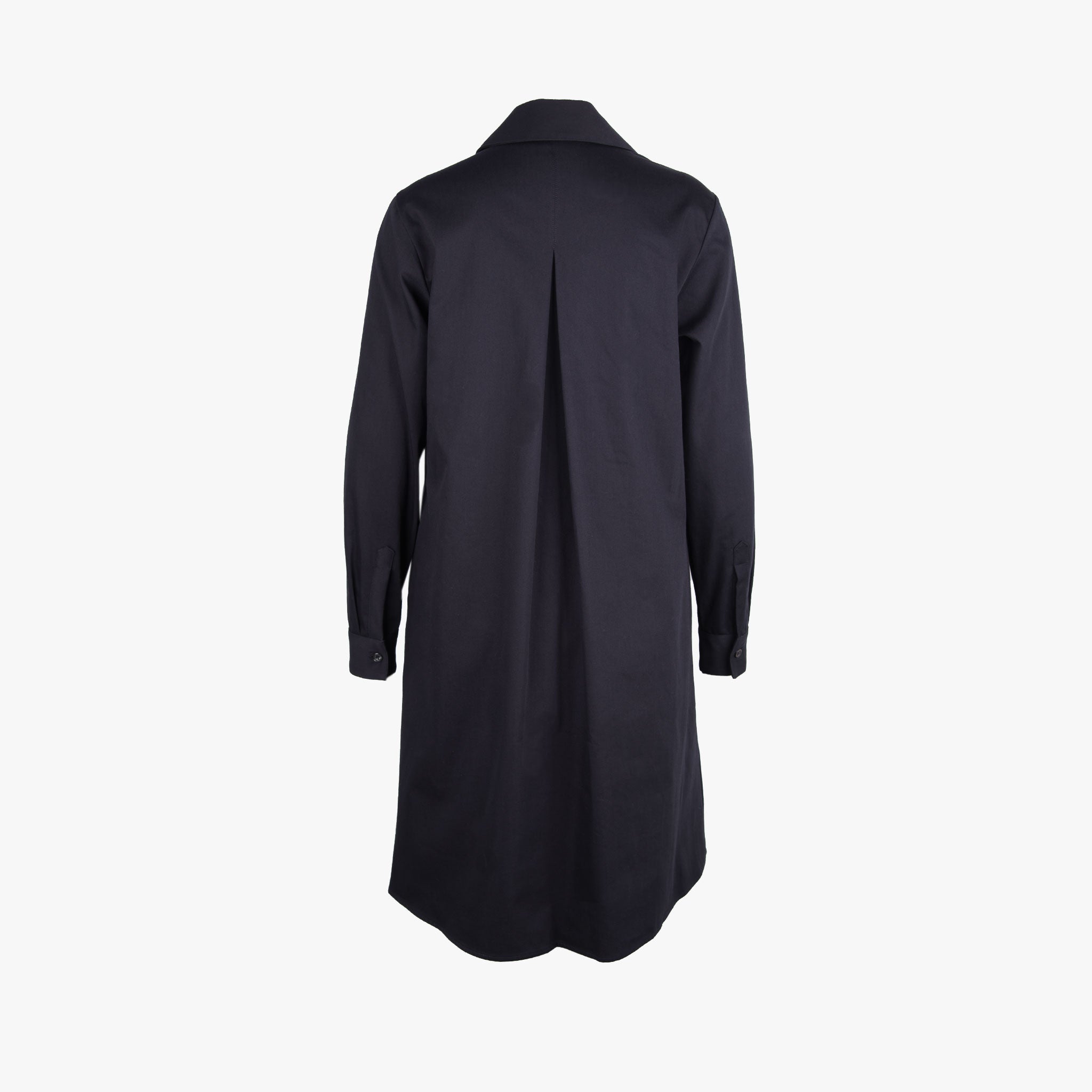 The white Shirt Kleid Twill uni | navy