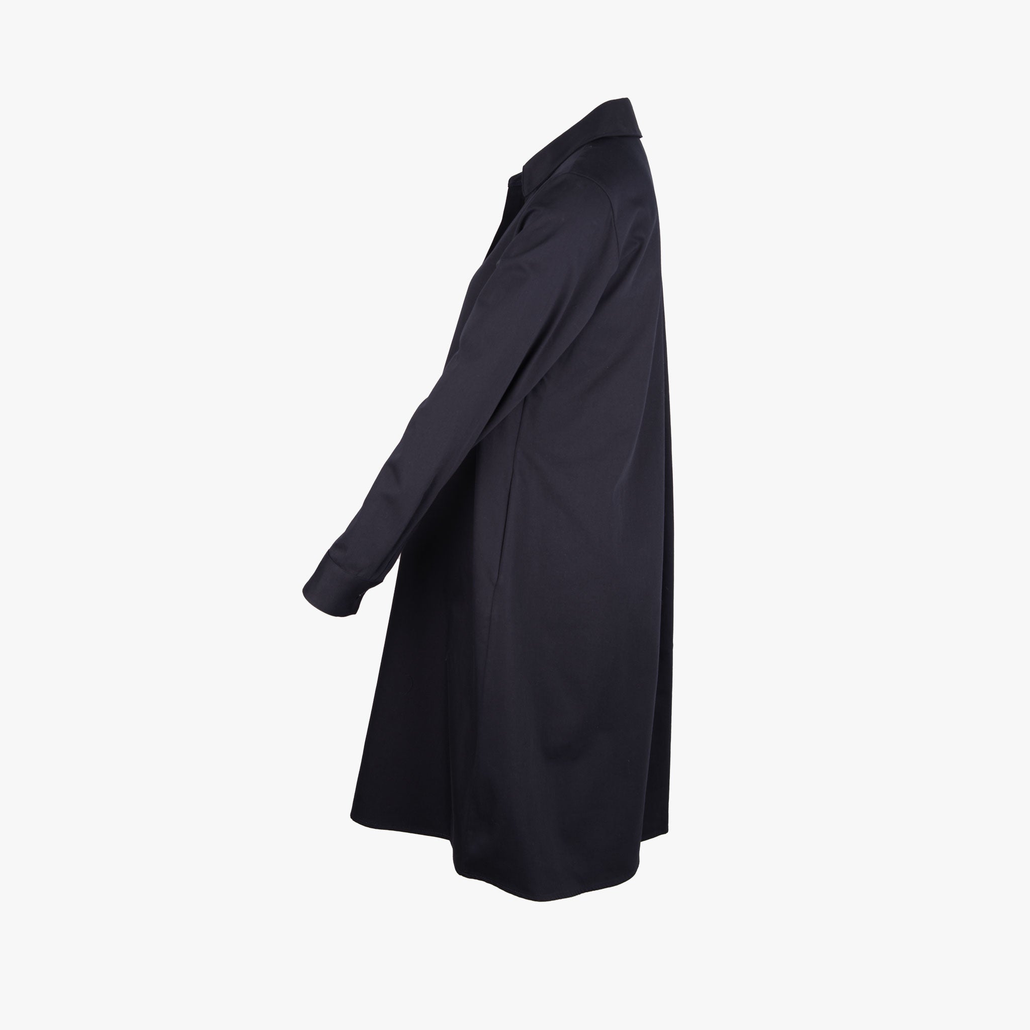 The white Shirt Kleid Twill uni | navy