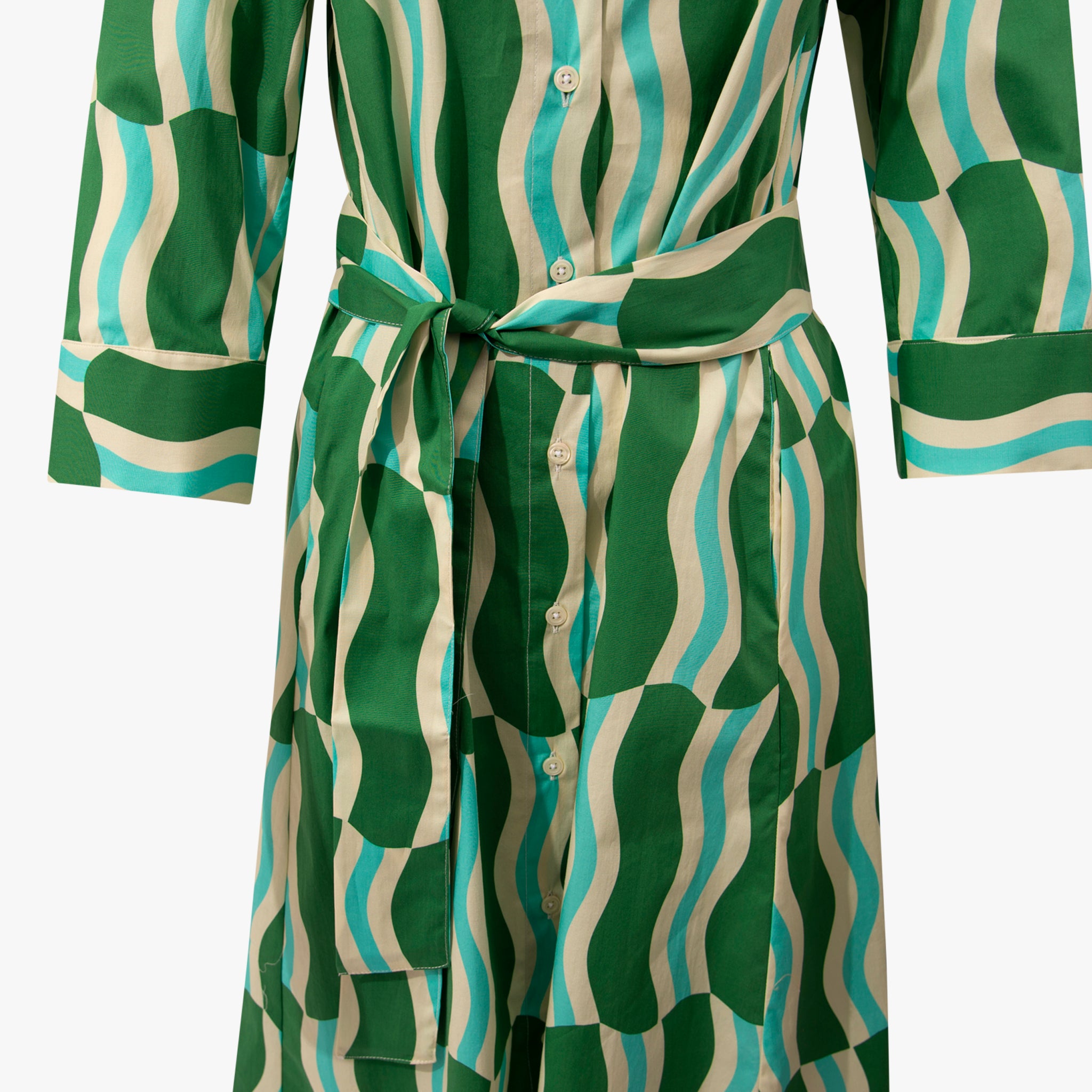 Hemdblusenkleid Retro | grün