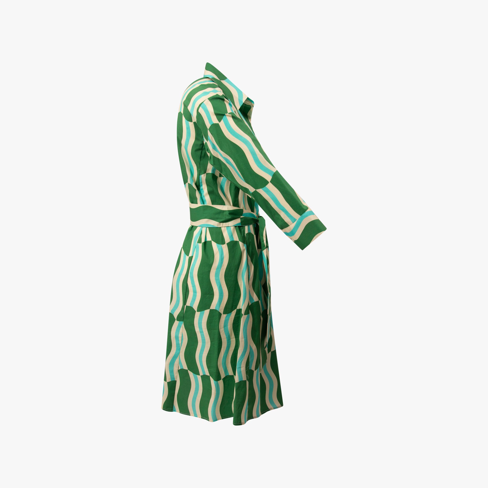 Hemdblusenkleid Retro | grün