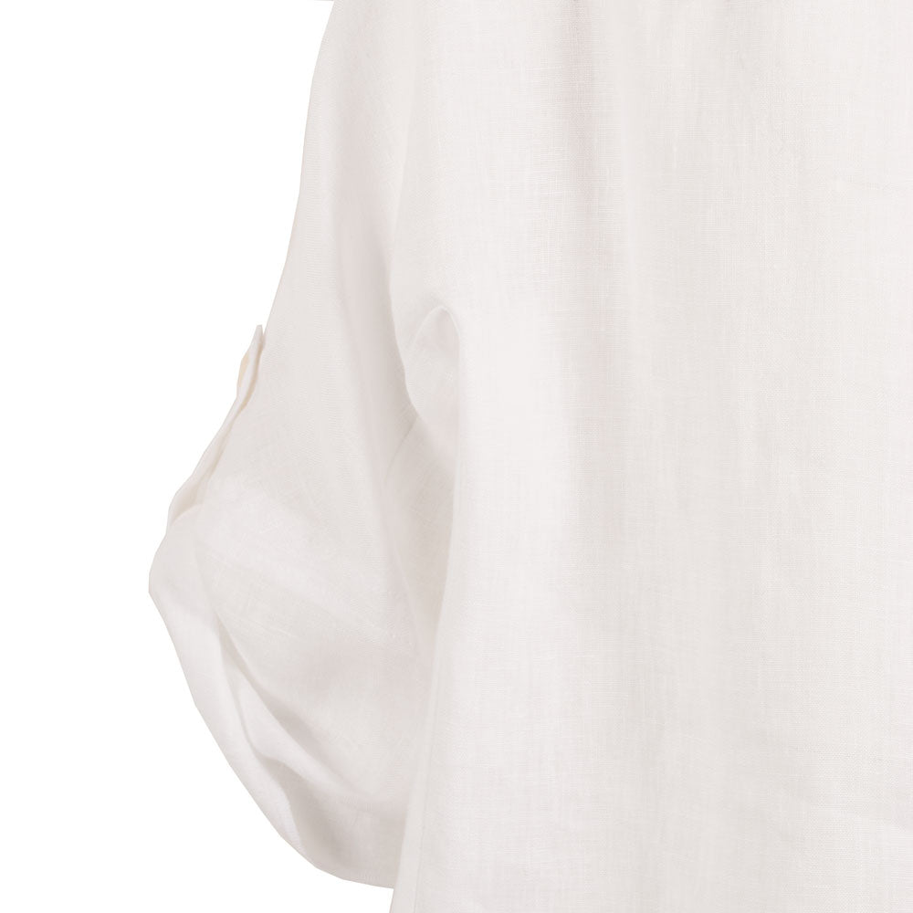 Zenggi Blusenshirt Leinen | weiß