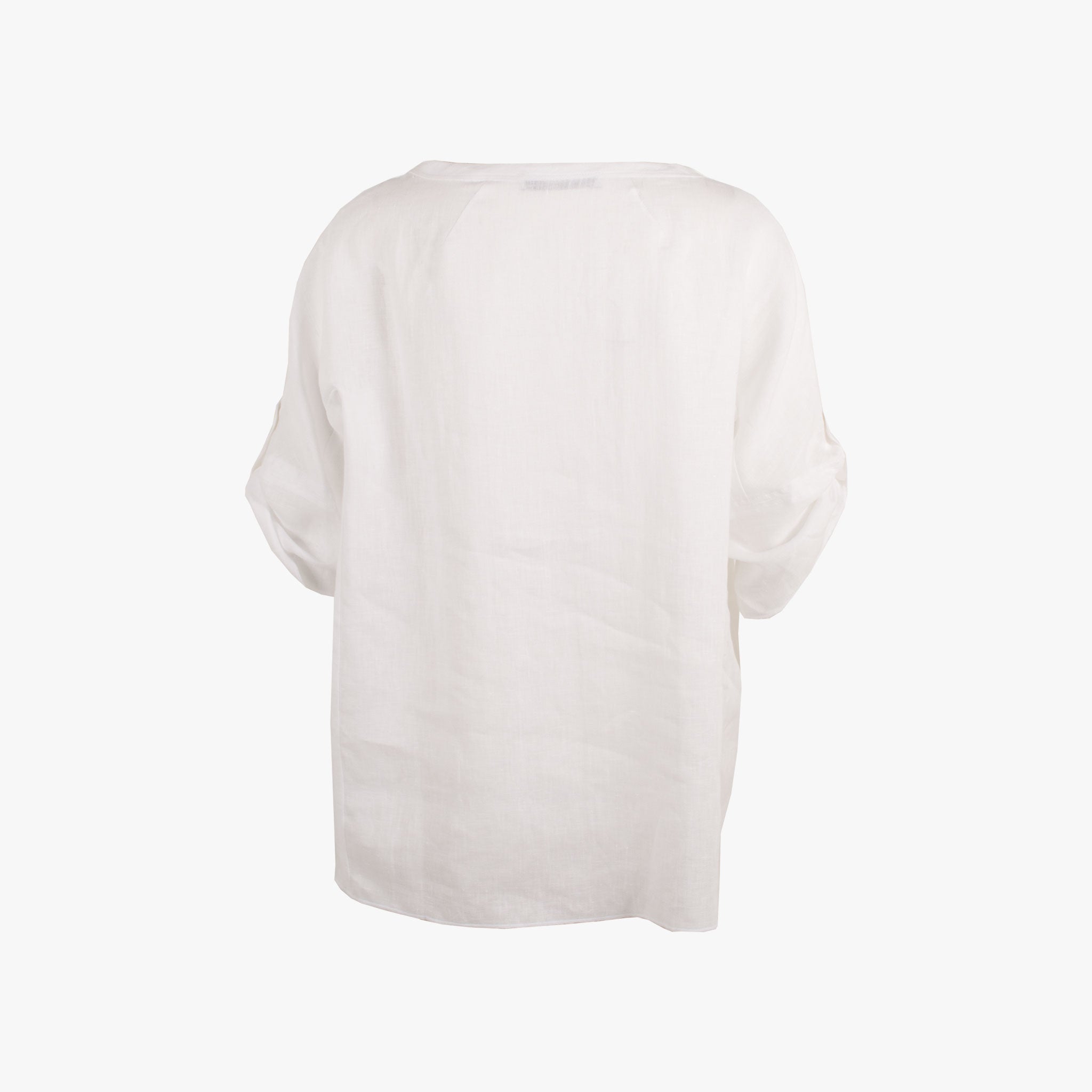 Zenggi Blusenshirt Leinen | weiß
