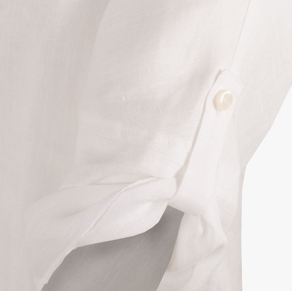 Zenggi Blusenshirt Leinen | weiß