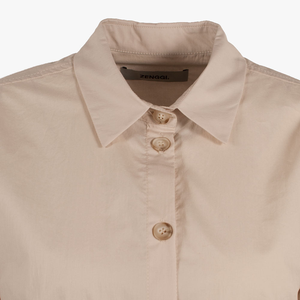 Zenggi Polokleid Popeline | beige