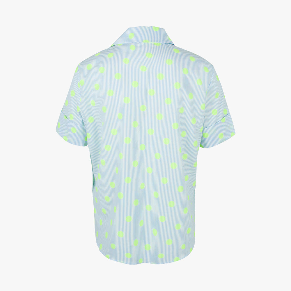 Bluse Dots Bernice | blau-weiß