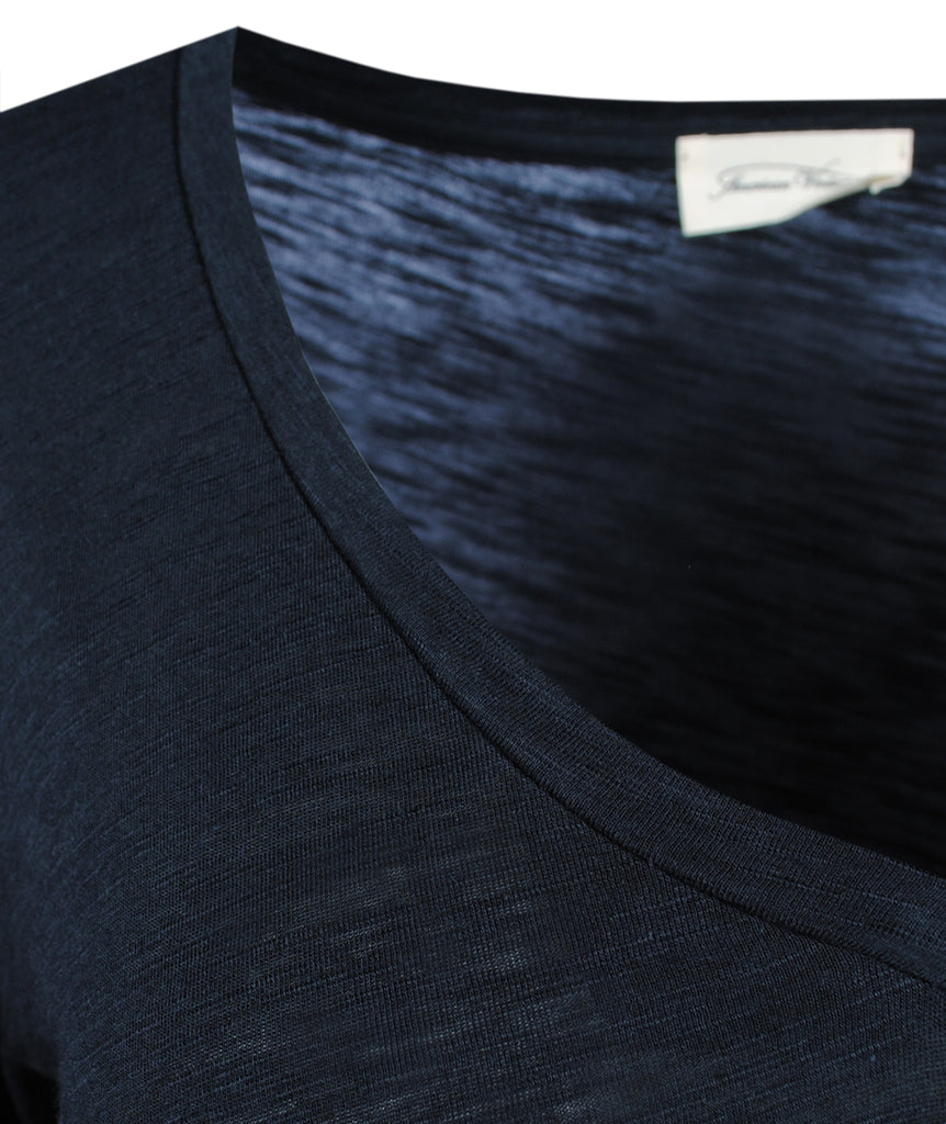 1/1 V-Shirt geflammt | navy