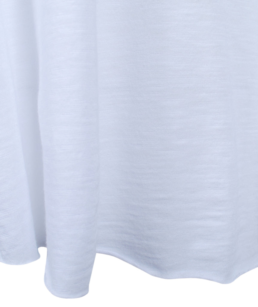 1/1 V-Shirt geflammt | weiß