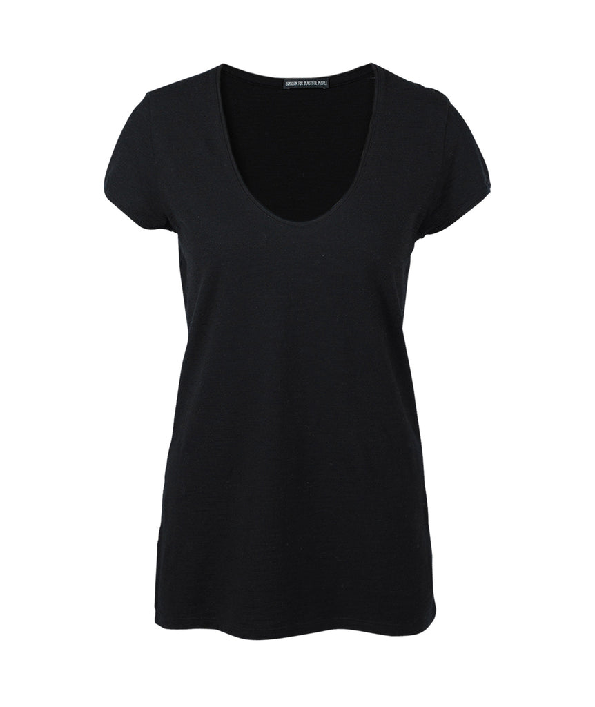 1/4-RH-Shirt uni | schwarz