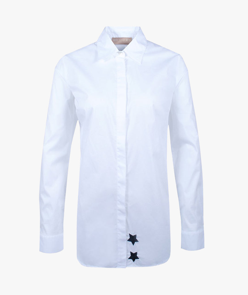 81 Hours, Longbluse Fancy Star | navy