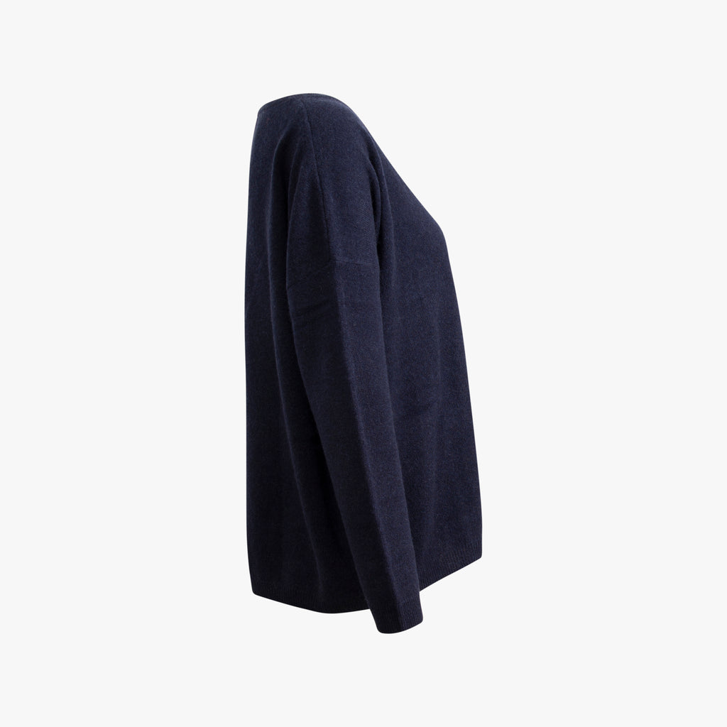 V-Pulli Cashmere | navy
