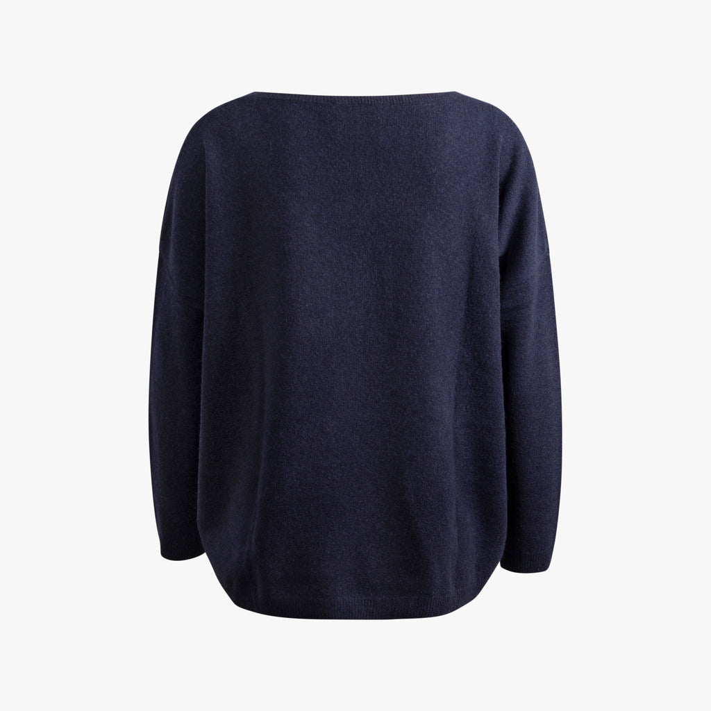 V-Pulli Cashmere | navy