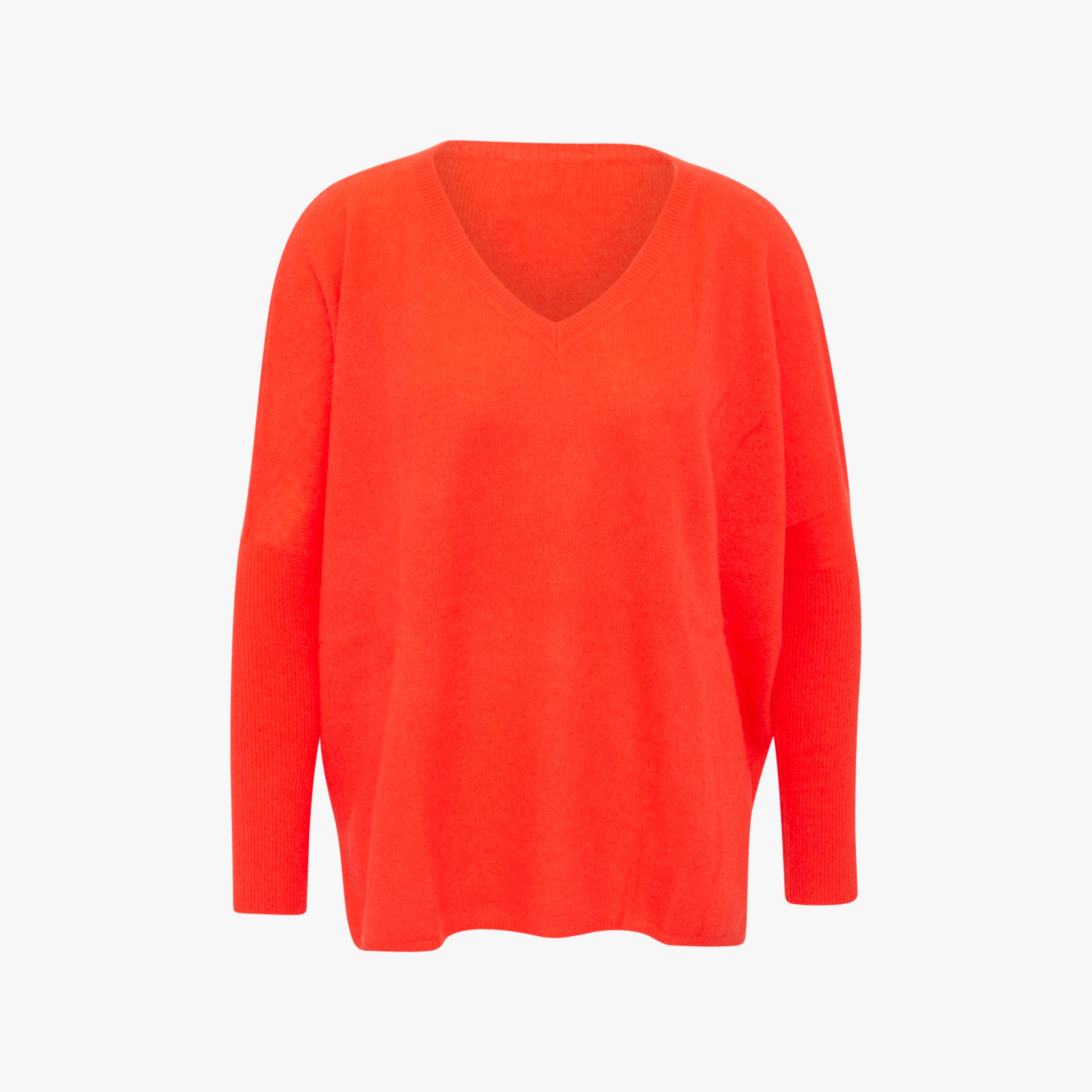 1/1 V-Poncho-Pulli | koralle