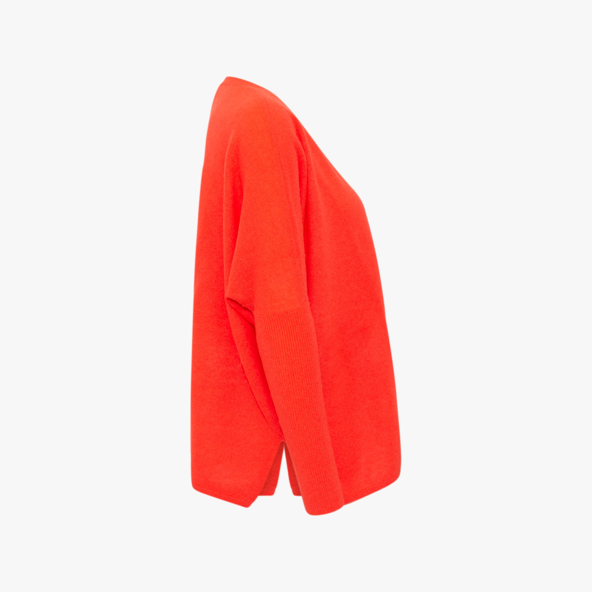 1/1 V-Poncho-Pulli | koralle