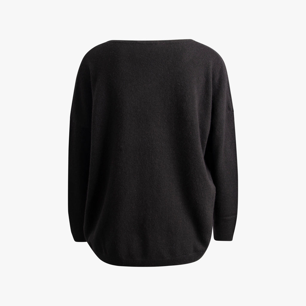 V-Pulli Cashmere | schwarz