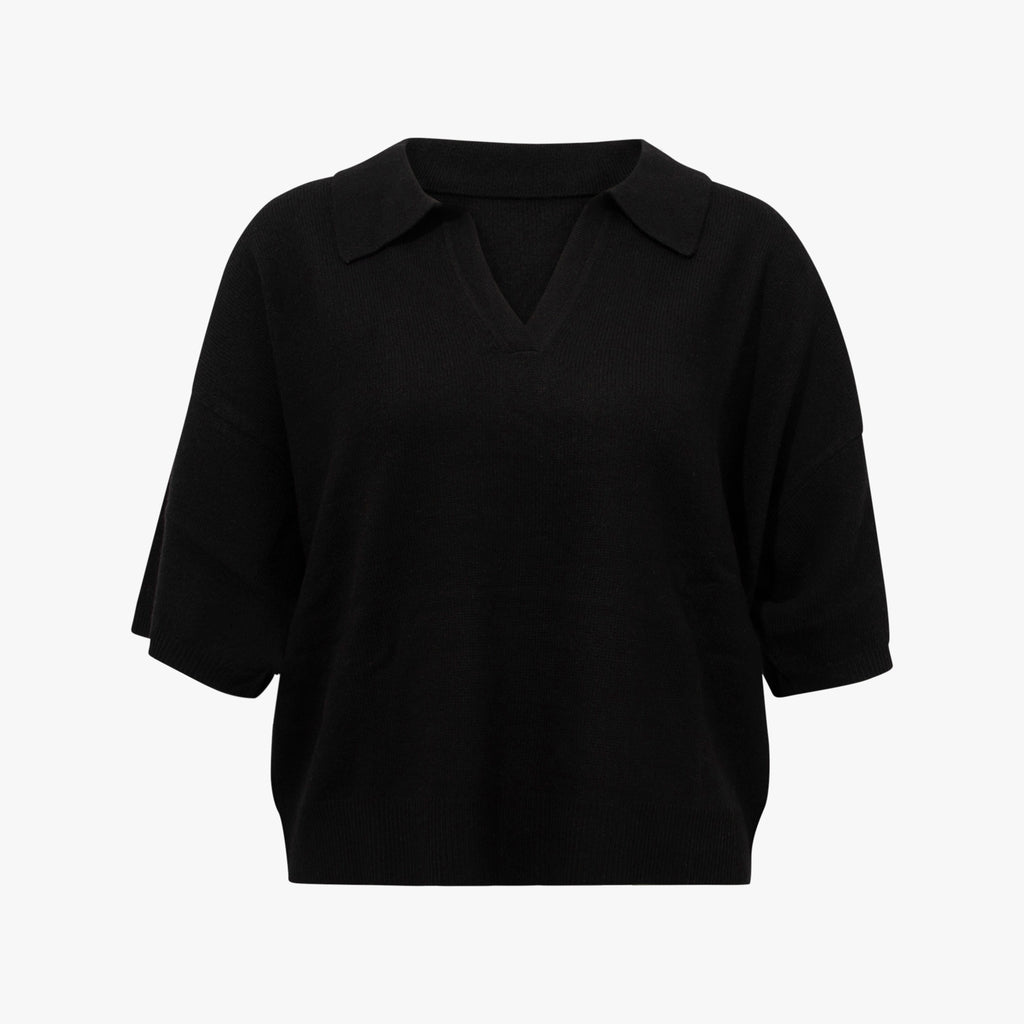 Absolute Casmere Pulli Polokragen | schwarz