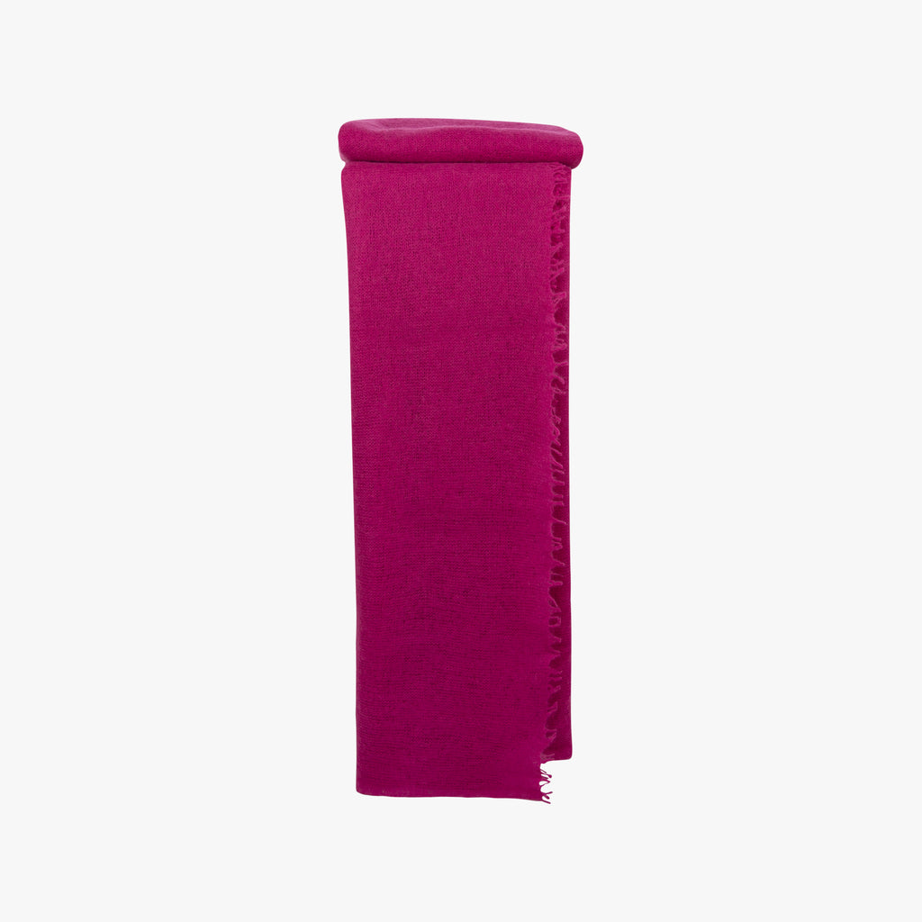 Bakaree Schal gefiltztes Cashmere | fuchsia