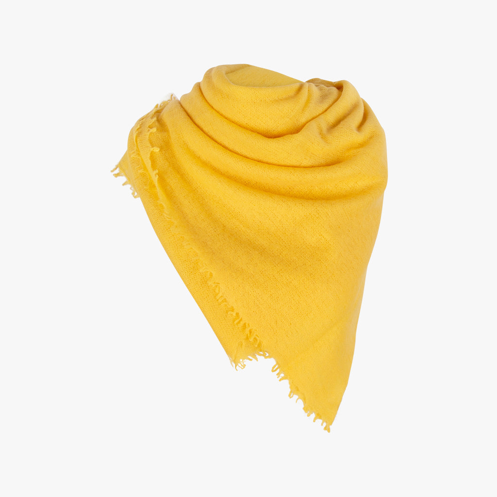 Bakaree Schal gefiltztes Cashmere | gelb