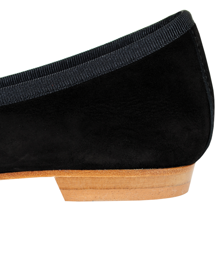 Ballerinas Velour | schwarz