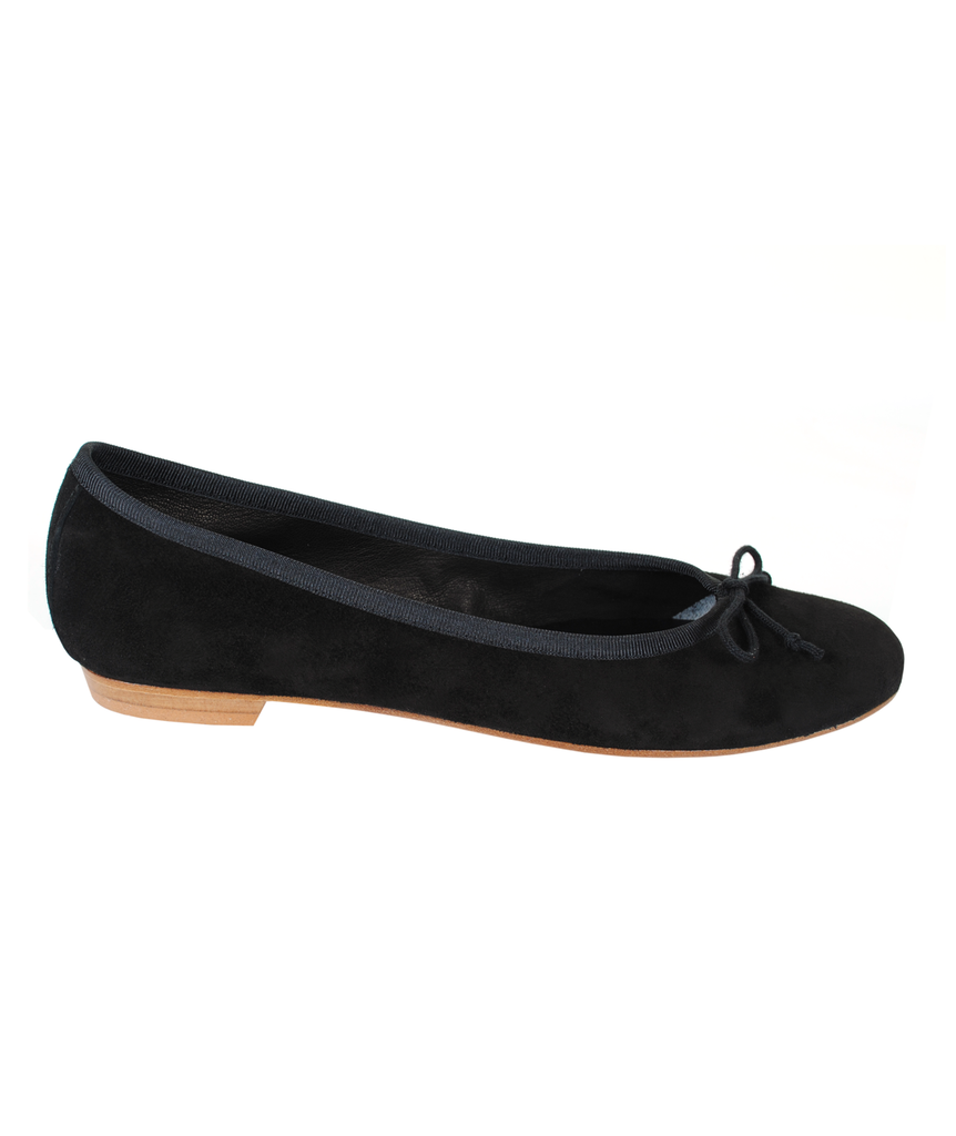 Ballerinas Velour | schwarz