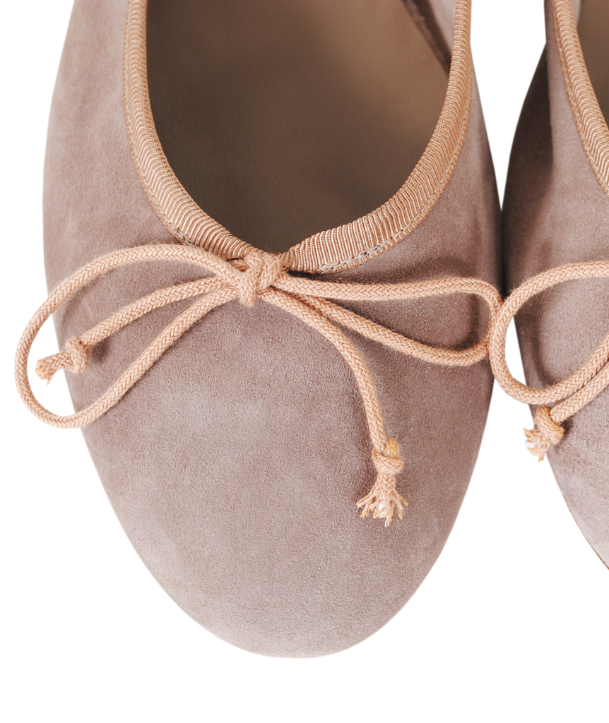 Ballerinas Velour | taupe