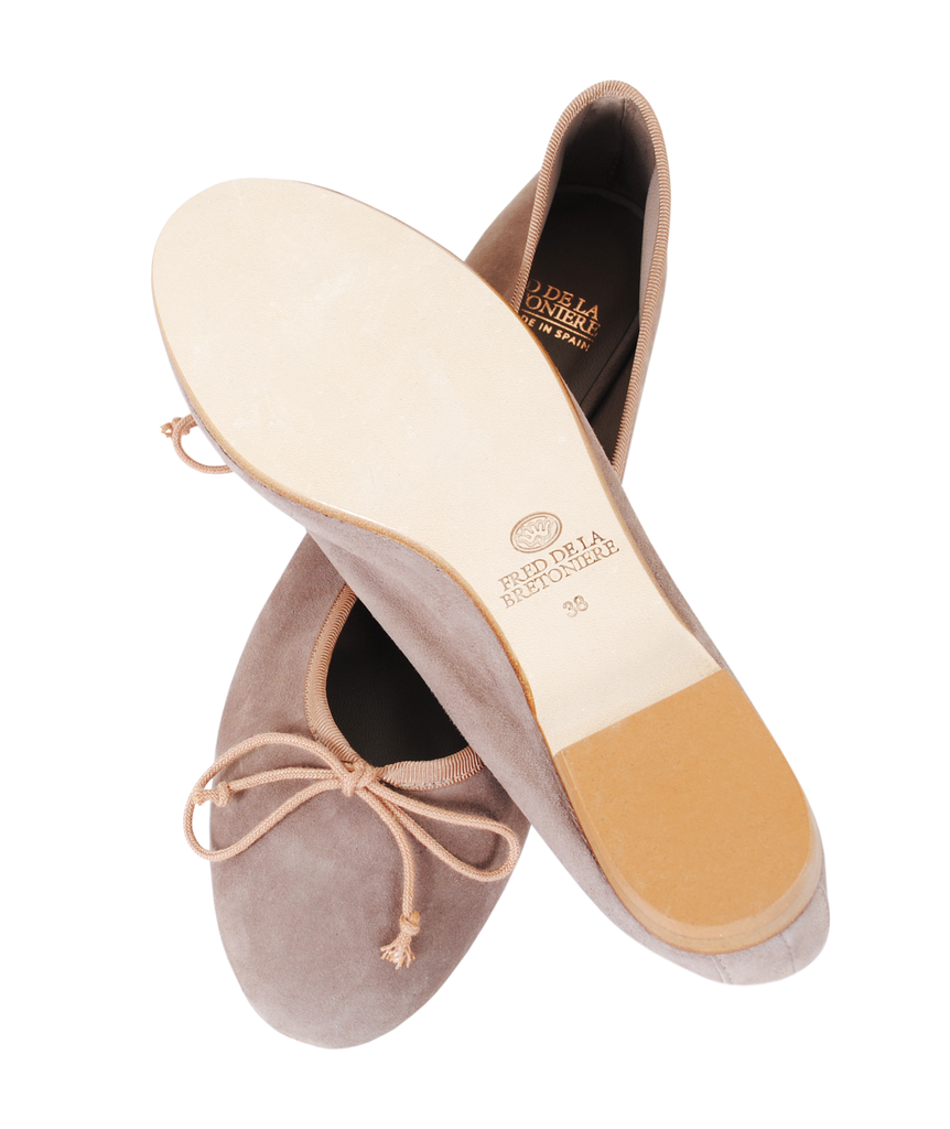 Ballerinas Velour | taupe