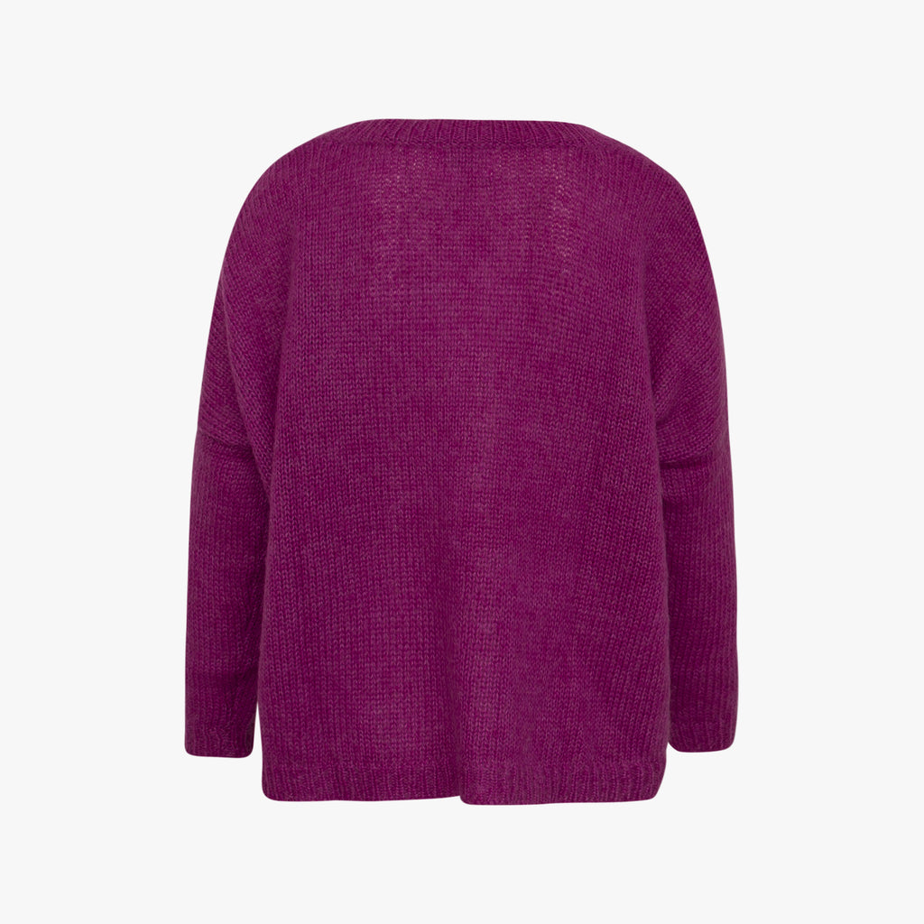 RH-Pullover uni | rosa