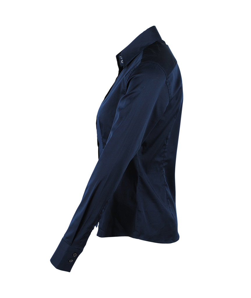 Bluse Basic tailliert | navy