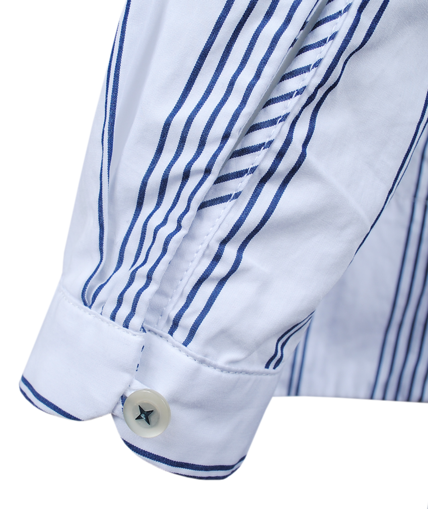 Bluse Carrie Pyjamaprint | weiß