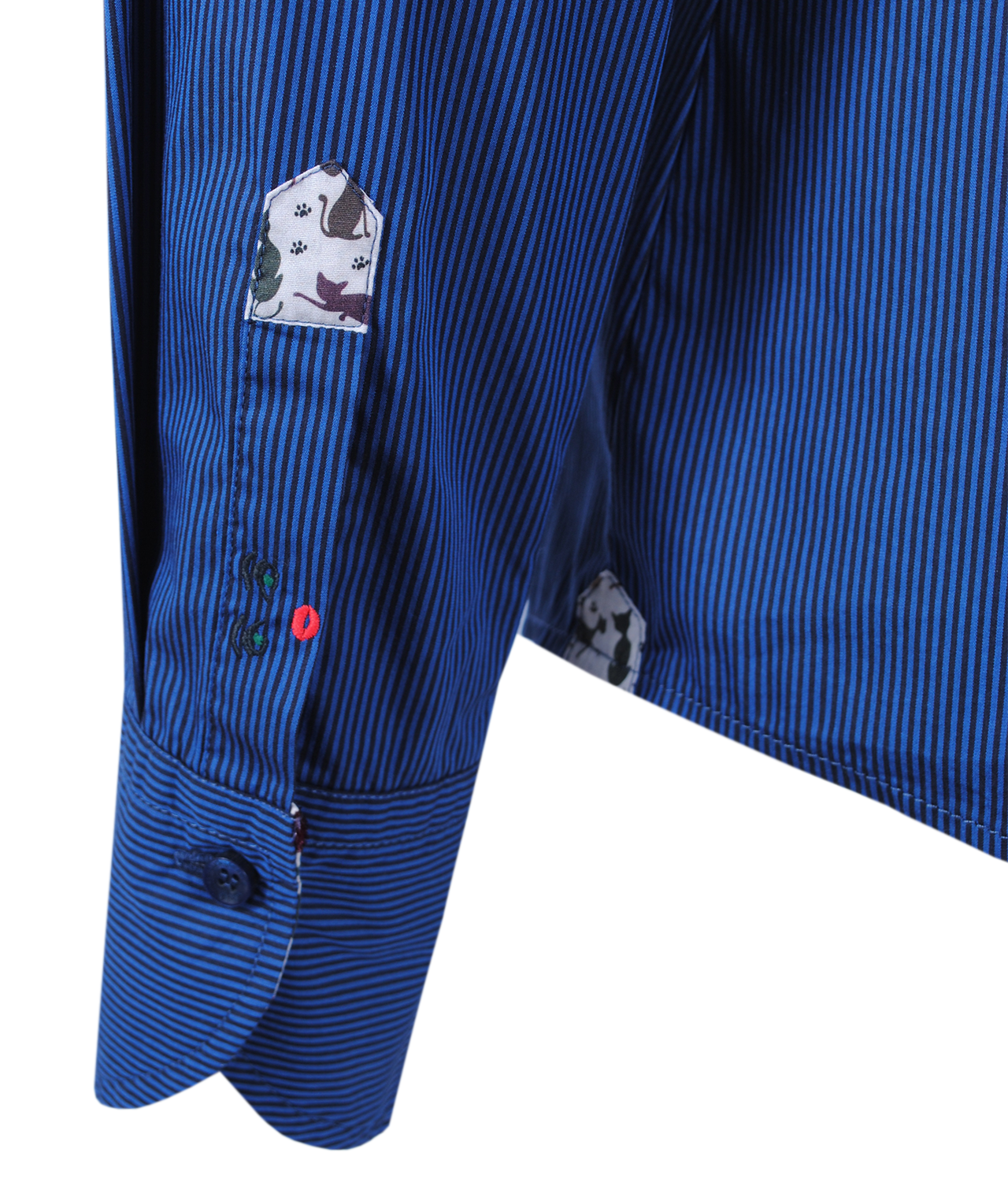 Bluse Fiore Streifen | blau