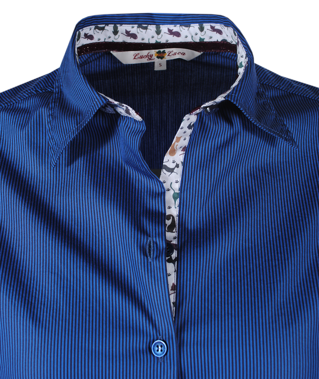 Bluse Fiore Streifen | blau