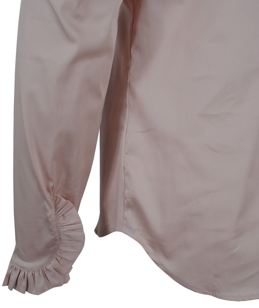 Bluse Rüsche | rose