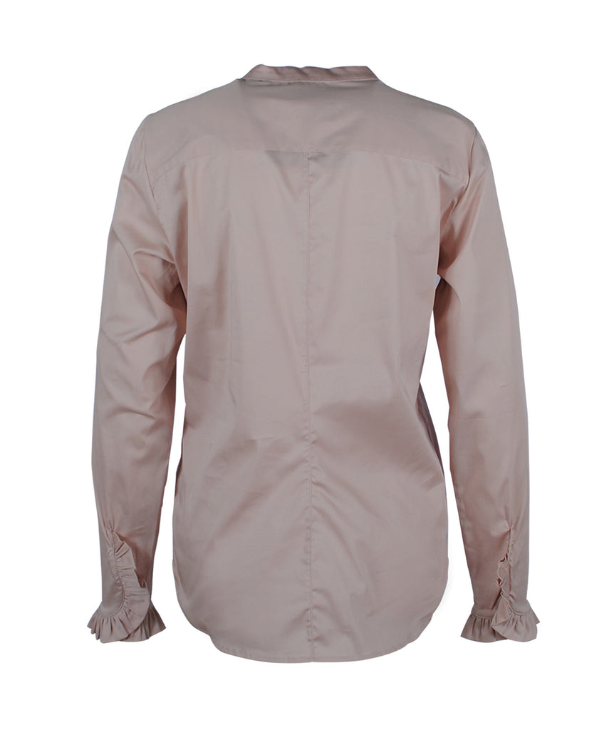 Bluse Rüsche | rose