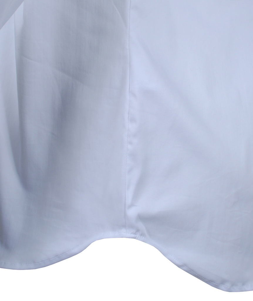 Bluse Rüsche | weiß