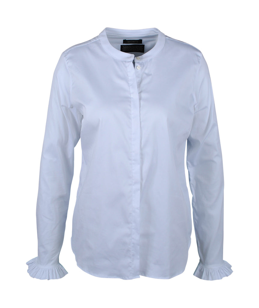 Bluse Rüsche | weiß
