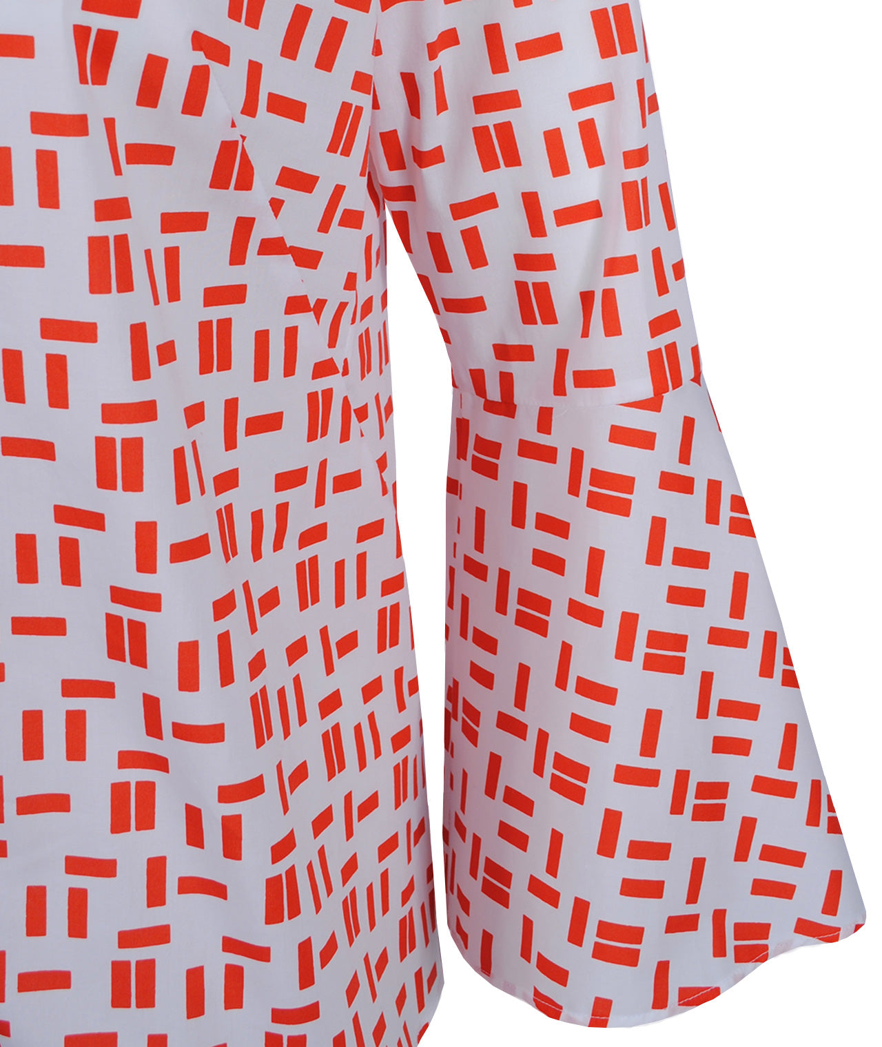 Bluse Rüschenkante | orange
