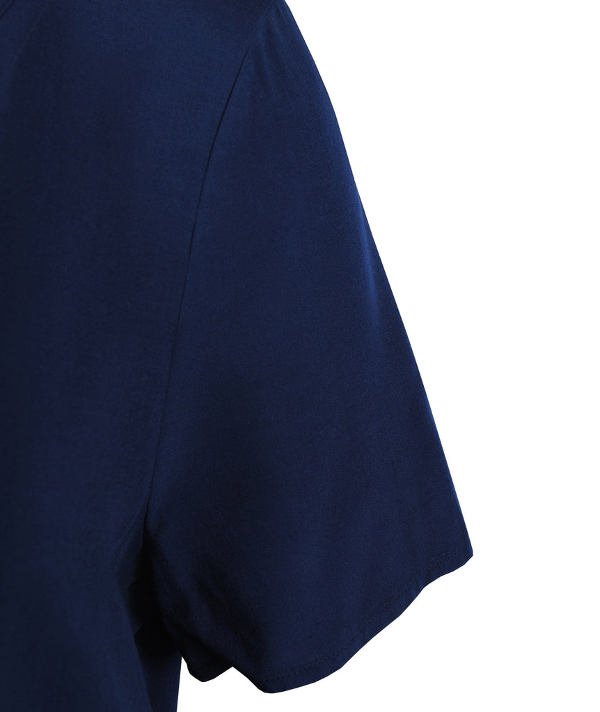 Bluse Volant | navy