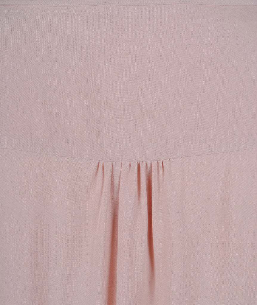 Bluse Volant | rose