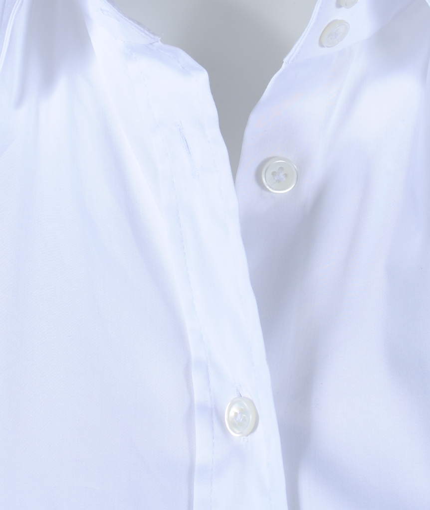 Bluse Basic tailliert | weiß