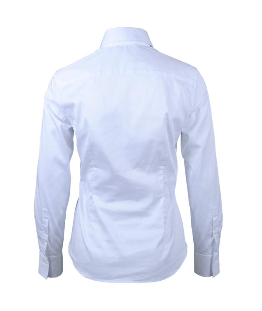 Bluse Basic tailliert | weiß