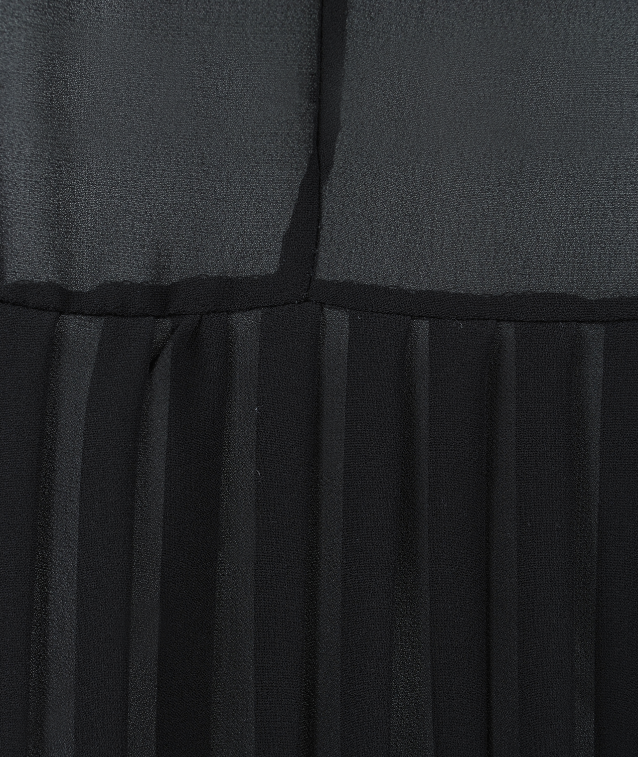 Blusenshirt Plissee | schwarz