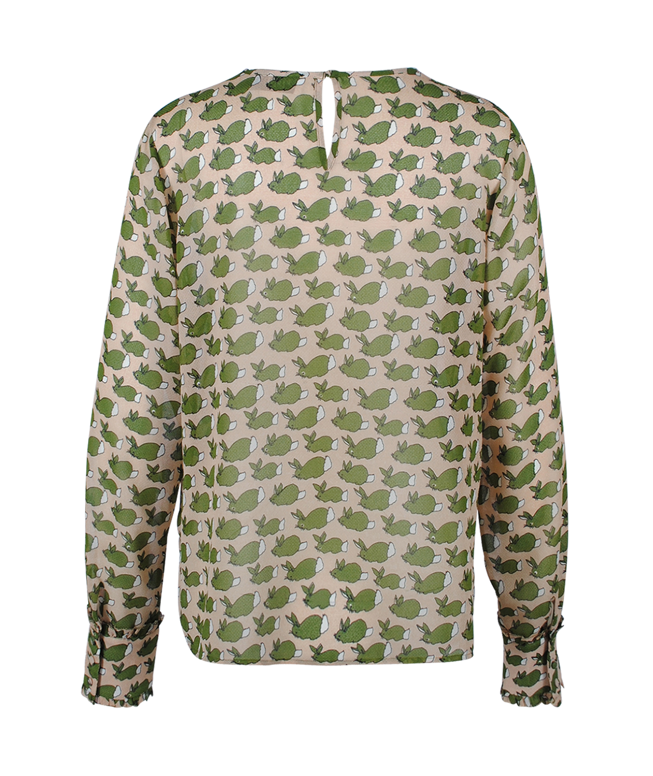 Blusenshirt Rabbitprint | rose