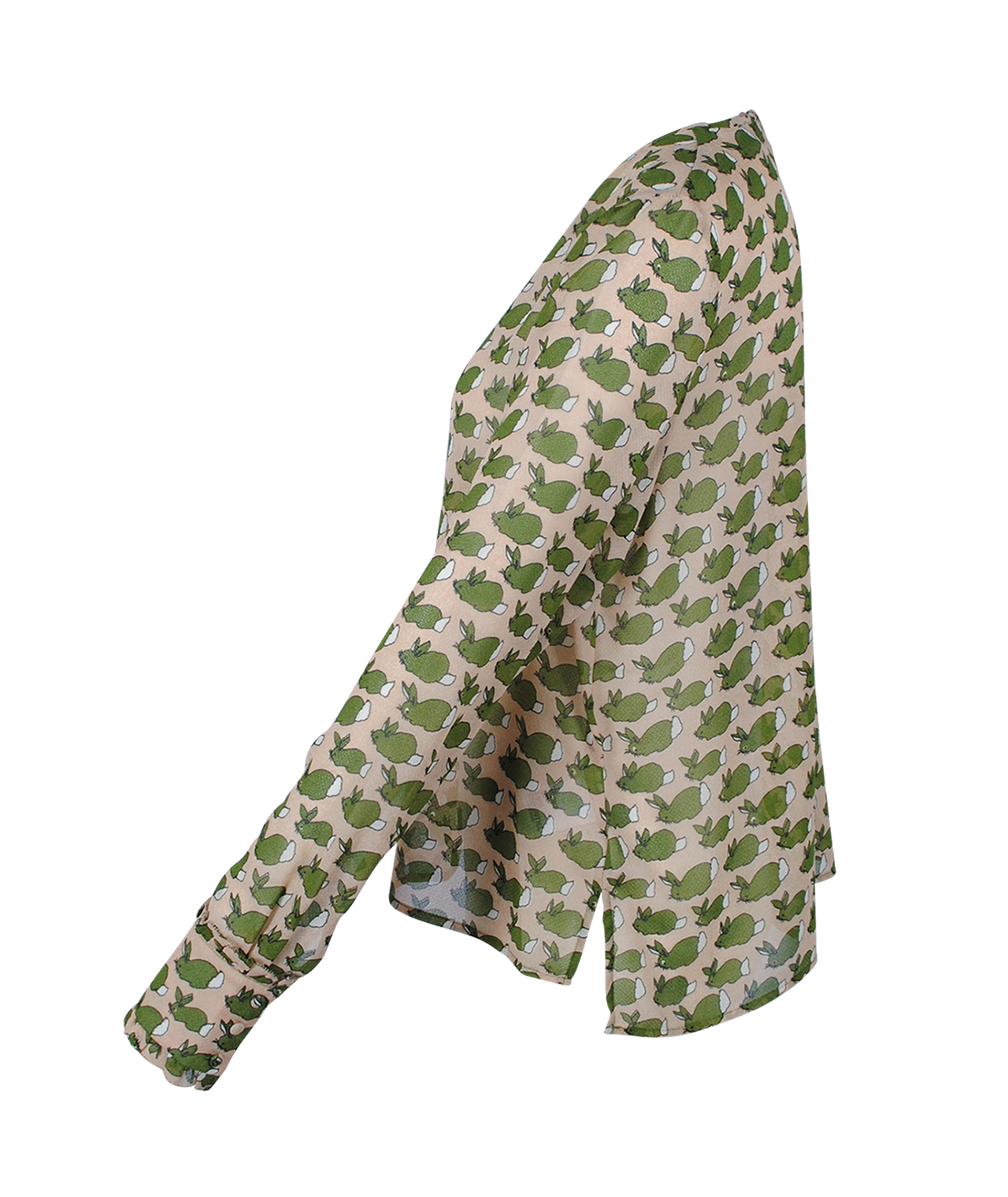 Blusenshirt Rabbitprint | rose