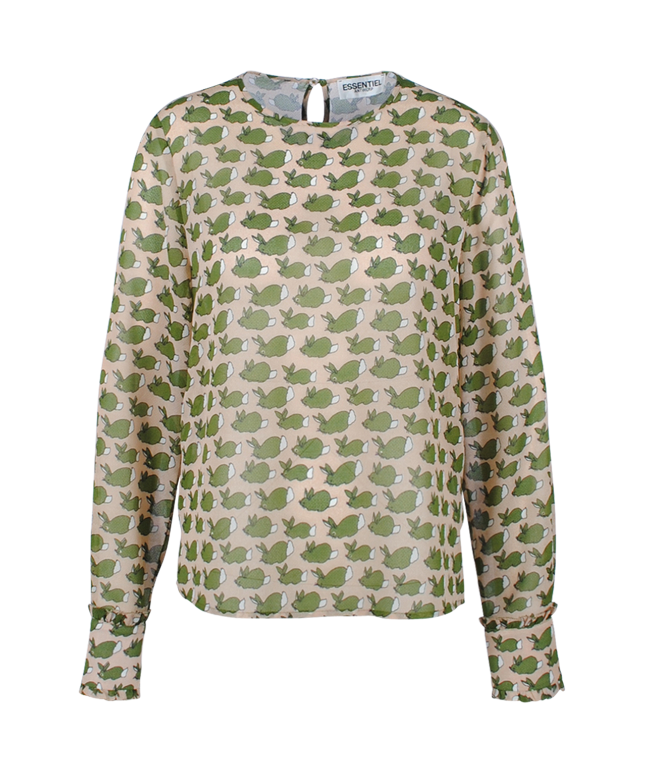 Blusenshirt Rabbitprint | rose