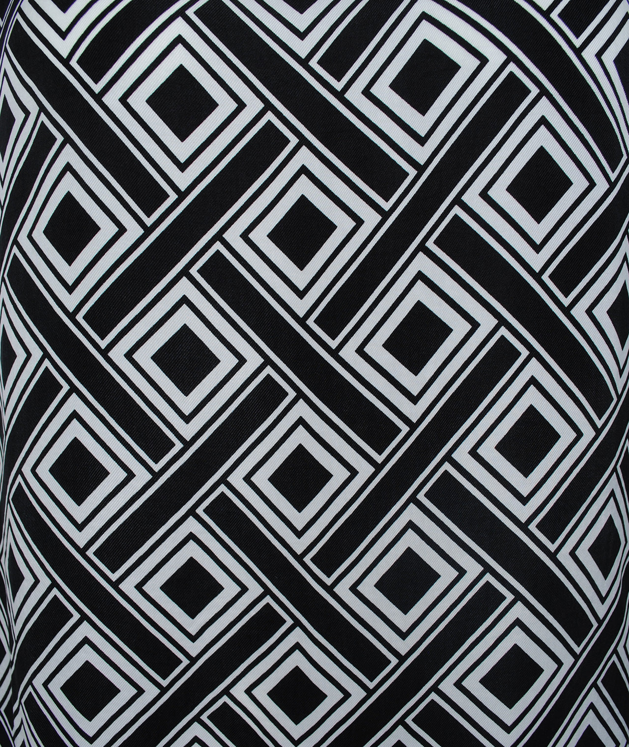 Blusenshirt Raute | schwarz-weiß