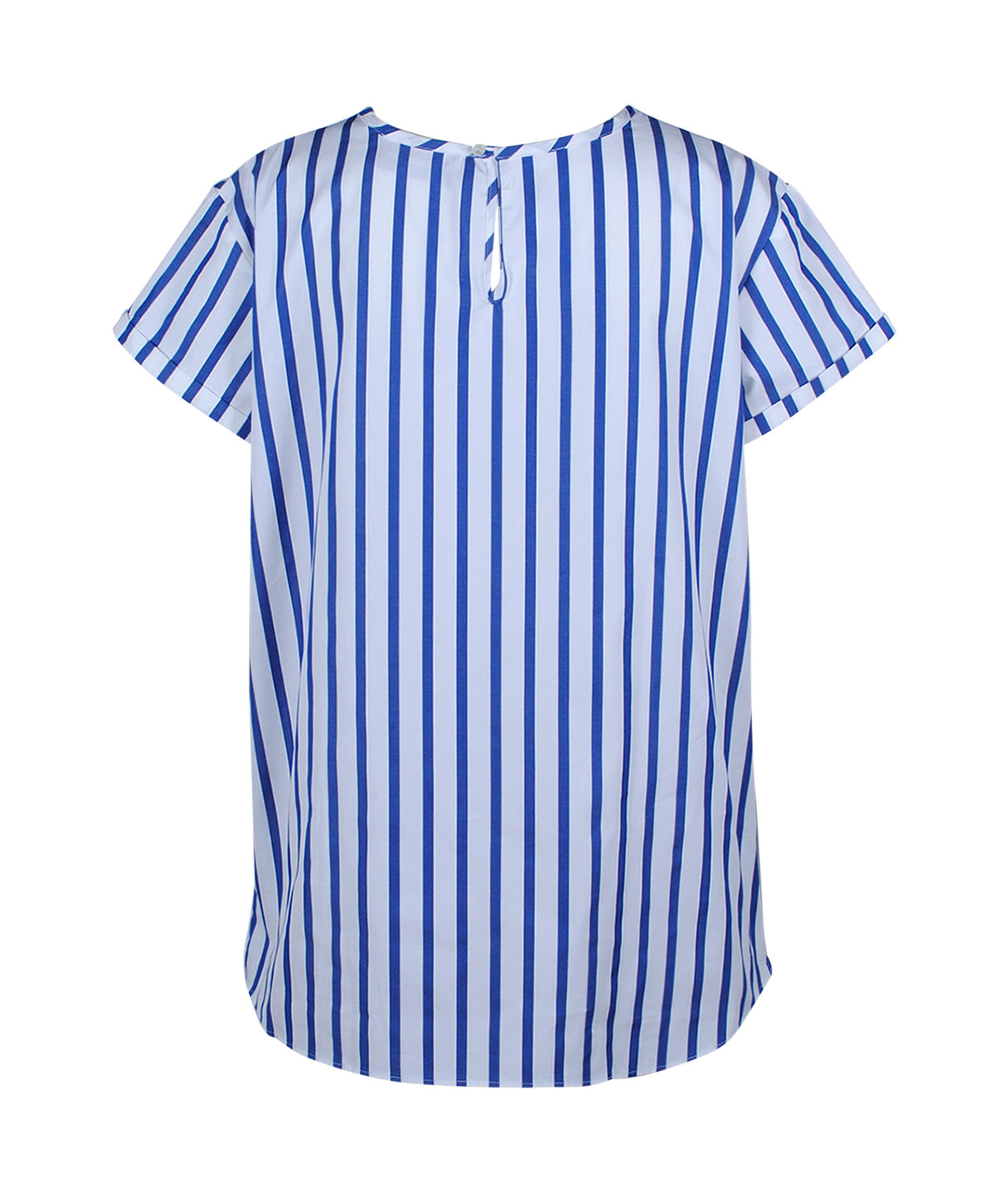 Blusenshirt Stripes | blau-weiß