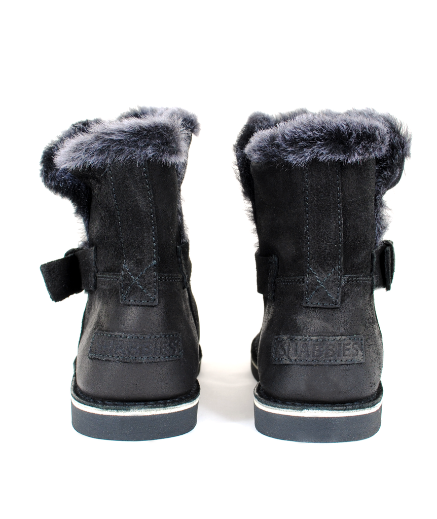Bootie Lammfell | schwarz