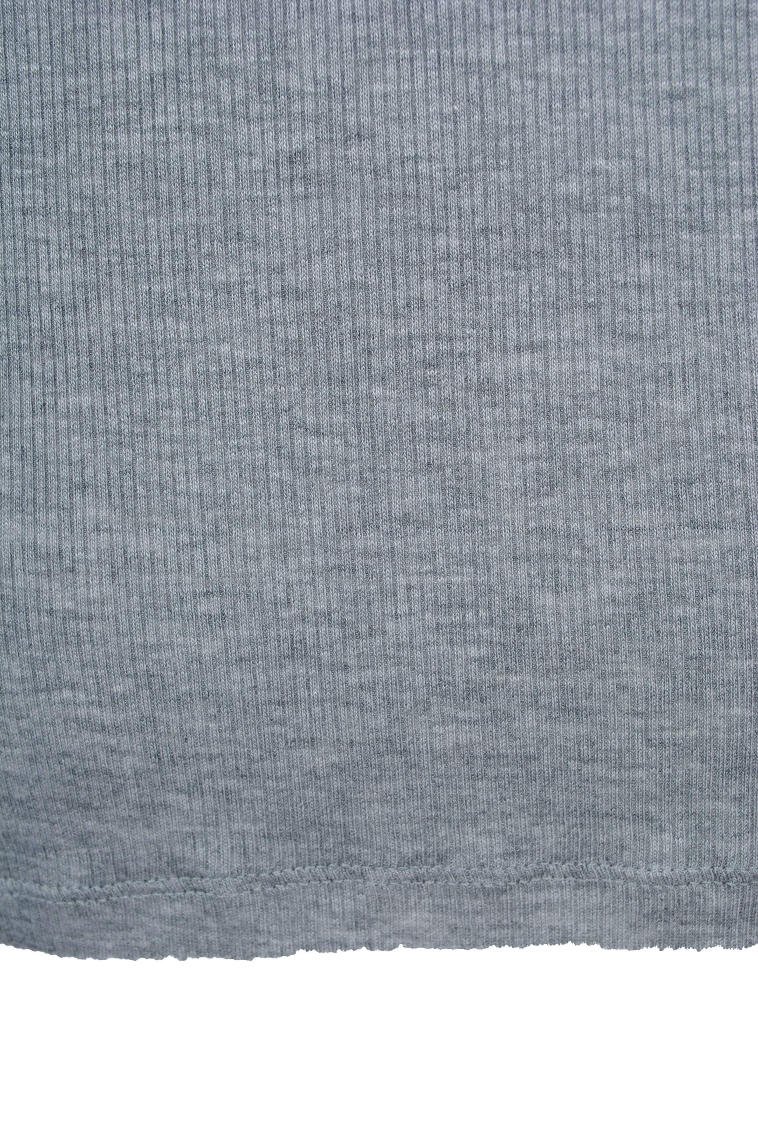 Boxy-Rippenshirt Ada | grau