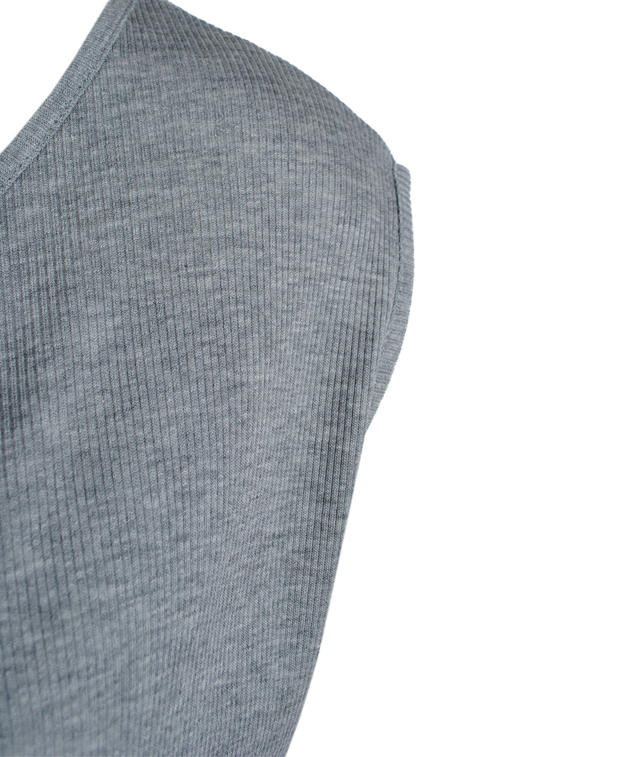 Boxy-Rippenshirt Ada | grau