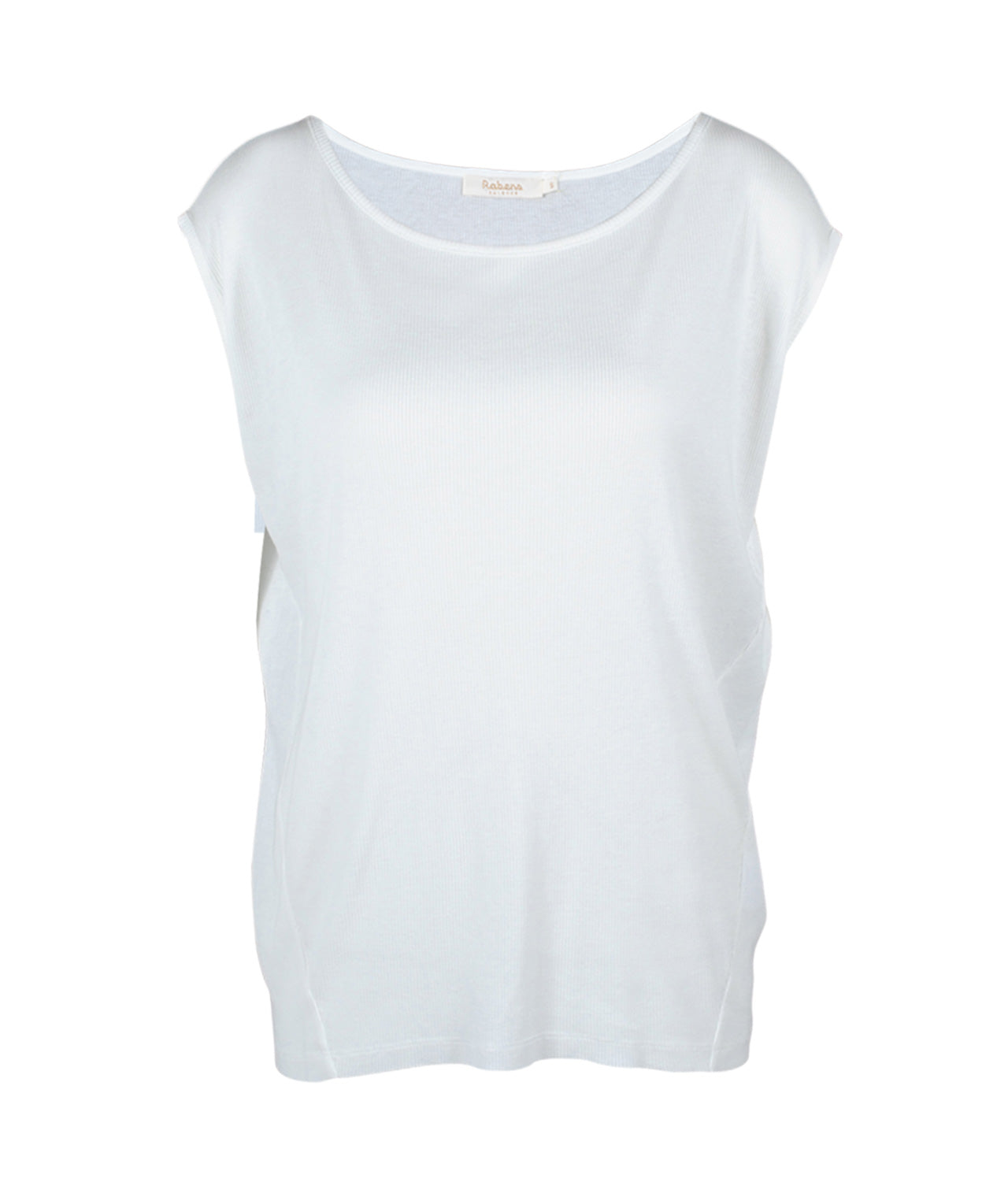 Boxy-Rippenshirt Ada | offwhite